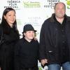 James Gandolfini avec sa femme Michael, et sa deuxième épouse Deborah Lin à New York le 21 avril 2010 lors du Festival de Tribeca
