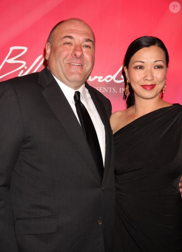 James Gandolfini et sa femme Deborah Lin à Las Vegas le 19 février 2013
