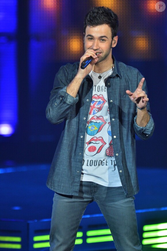 Anthony Touma lors du Voice Tour 2013 au Palais Nikaia à Nice, le 3 juillet 2013