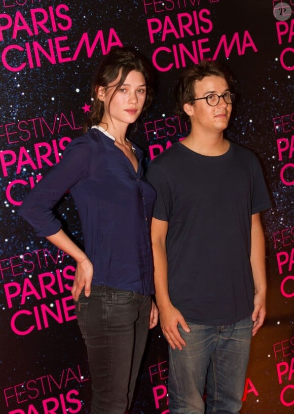Astrid Bergès-Frisbey et Pierre Godeau lors du Festival Paris Cinéma, le 7 juillet 2013, lors de la présentation de leur film, Juliette