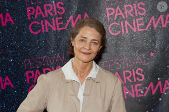 Charlotte Rampling lors du Festival Paris Cinéma, le 6 juillet 2013, pour la projection du film L'oeil du cyclone