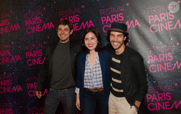 Rebecca Zlotowski, Tahar Rahim et Johan Libéreau lors du Festival Paris Cinéma, le 6 juillet 2013