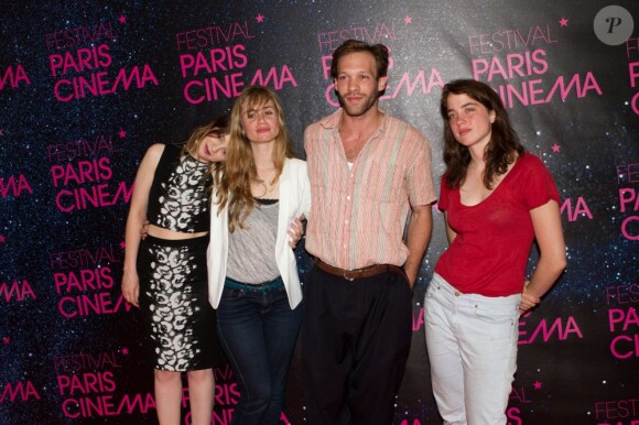 Sara Forestier, Katell Quillevéré, Adèle Haenel et Paul Hamy lors du Festival Paris Cinéma, le 6 juillet 2013, pour la projection du film Suzanne