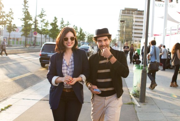 Rebecca Zlotowski et Tahar Rahim lors du Festival Paris Cinéma, le 5 juillet 2013