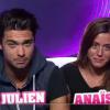 Julien et Anaïs dans la quotidienne de Secret Story 7 sur TF1 le lundi 8 juillet 2013