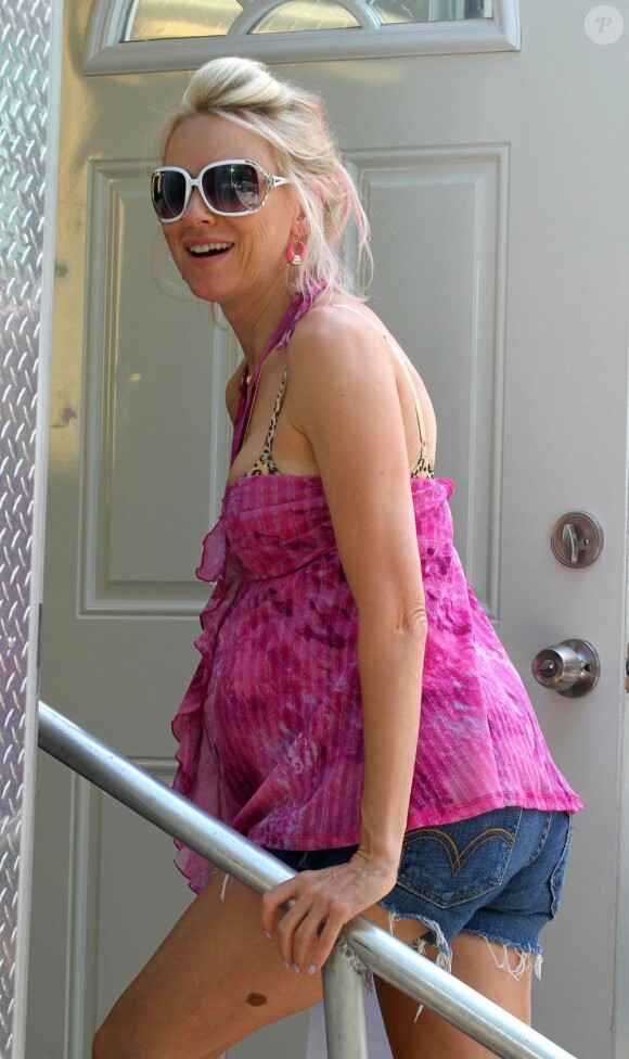 Naomi Watts sur le tournage de St. Vincent De Van Nuys à Brooklyn, New York, le 8 juillet 2013.