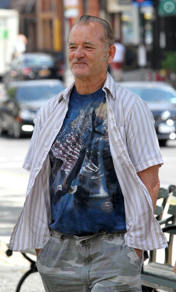 Bill Murray sur le tournage de St. Vincent De Van Nuys à Brooklyn, New York, le 8 juillet 2013.