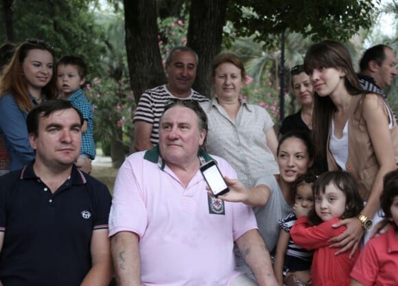 Gérard Depardieu à Sukhumi, le 2 juillet 2013.