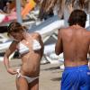 Andrea Pirlo à Ibiza le 10 juillet 2013 avec sa femme Deborah et quelques amis.