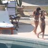 Exclusif - No Web - No Blog - Lea Michele au bord d'une piscine avec une amie lors de ses vacances a Cabo San Lucas, le 7 juillet 2013.  No Web - No Blog For Germany call for price Exclusive - Lea Michele shows off her bikini body while enjoying a vacation in sunny Cabo San Lucas, Mexico on July 7, 2013. Lea and a friend took a dip in the pool after spending some time soaking up the sun on their pool chairs.07/07/2013 - Cabo San Lucas