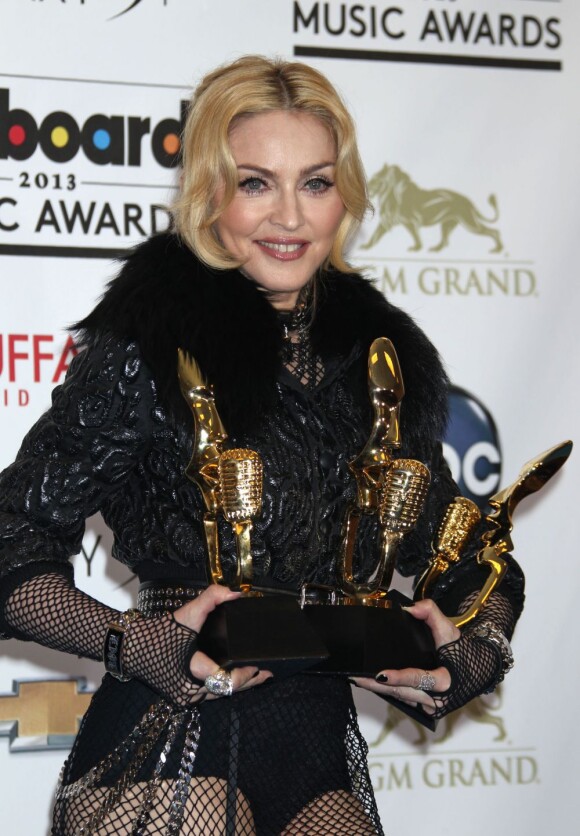 Madonna à la cérémonie des Billboard Music Awards, à Las Vegas, le 19 mai 2013.
