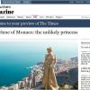 Interview de la princesse Charlene de Monaco par le Times Weekend Magazine, en date du 13 juillet 2013.