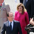 François Hollande et sa compagne Valérie Trierweiler au défilé du 14 juillet 2013 à Paris.