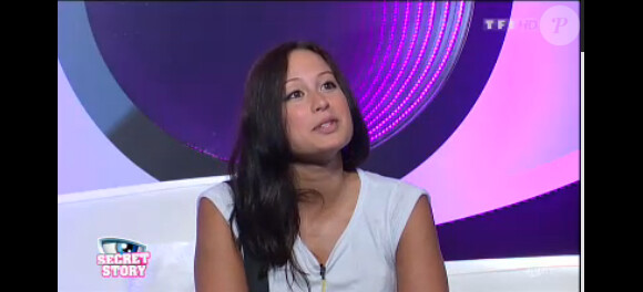 Emilie dans Secret Story 7, lundi 15 juillet 2013 sur TF1