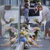 Des fans sont venus déposer des fleurs et ont érigé un mémorial en hommage à l'acteur de la série "Glee", Cory Monteith, décédé samedi 13 juillet à l'hôtel Fairmont Pacific Rim de Vancouver.