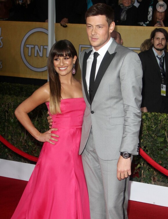 Lea Michele et Cory Monteith aux Screen Actors Guild Awards, à Los Angeles le 27 janvier 2013. 