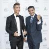 Cristiano Ronaldo et Jacob Arabo lors de la soirée donnée par Jacob & Co  à l'Hôtel de Paris à Monaco le 4 juillet 2013