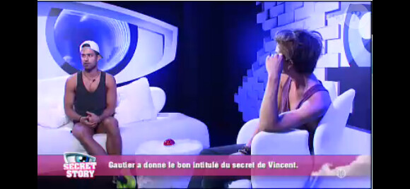 Vincent et Gautier dans la quotidienne de Secret Story 7, mercredi 17 juillet 2013 sur TF1