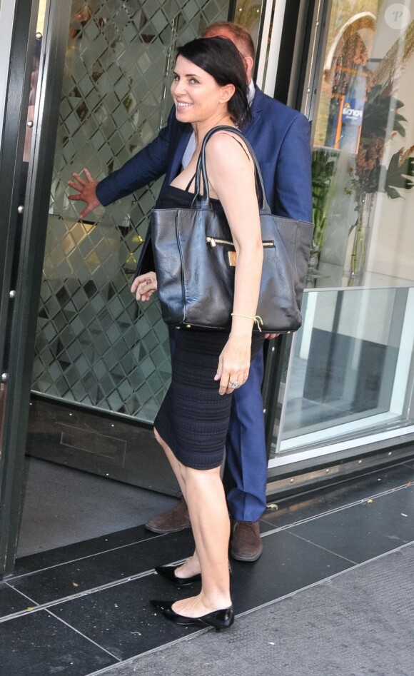 Sadie Frost arrive au restaurant Ivy pour le déjeuner à Londres, le 18 juillet 2013.