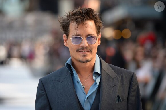 Johnny Depp à l'avant-première de Lone Ranger à Londres le 21 juillet 2013.
