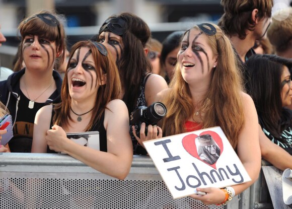 Les fans à l'avant-première de Lone Ranger à Londres le 21 juillet 2013.