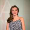 Le top Miranda Kerr assiste à une conférence de presse pour ses produits Kora Organics à Tokyo, le 22 juillet 2013
