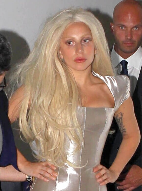 Lady Gaga se rend à un vernissage à la galérie Gagosian à Beverly Hills, le 11 juillet 2013.
