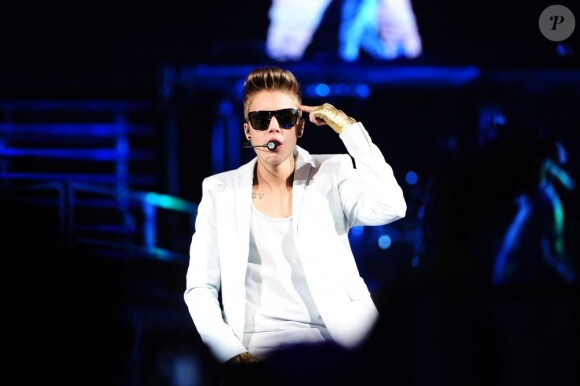 Justin Bieber en concert à Stockholm, le 23 avril 2013.