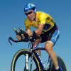 Lance Armstrong sur le Tour de France entre Régnié-Durette et Macon le 27 juillet 2002