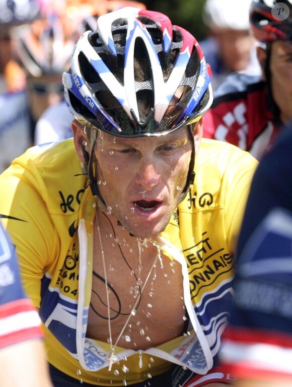 Lance Armstrong sur le Tour de France en juillet 2004