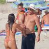 Ronaldo, papa poule en vacances avec sa sublime Paula Morais, le 23 juillet 2013 à Ibiza