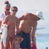 Ronaldo en vacances avec sa belle Paula Morais et ses enfants, le 23 juillet 2013 à Ibiza
