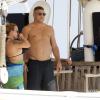Ronaldo en vacances avec sa belle Paula Morais et ses enfants, le 23 juillet 2013 à Ibiza