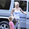 Gwen Stefani emmène son fils Zuma à l'école à Beverly Hills, le 24 juillet 2013.
