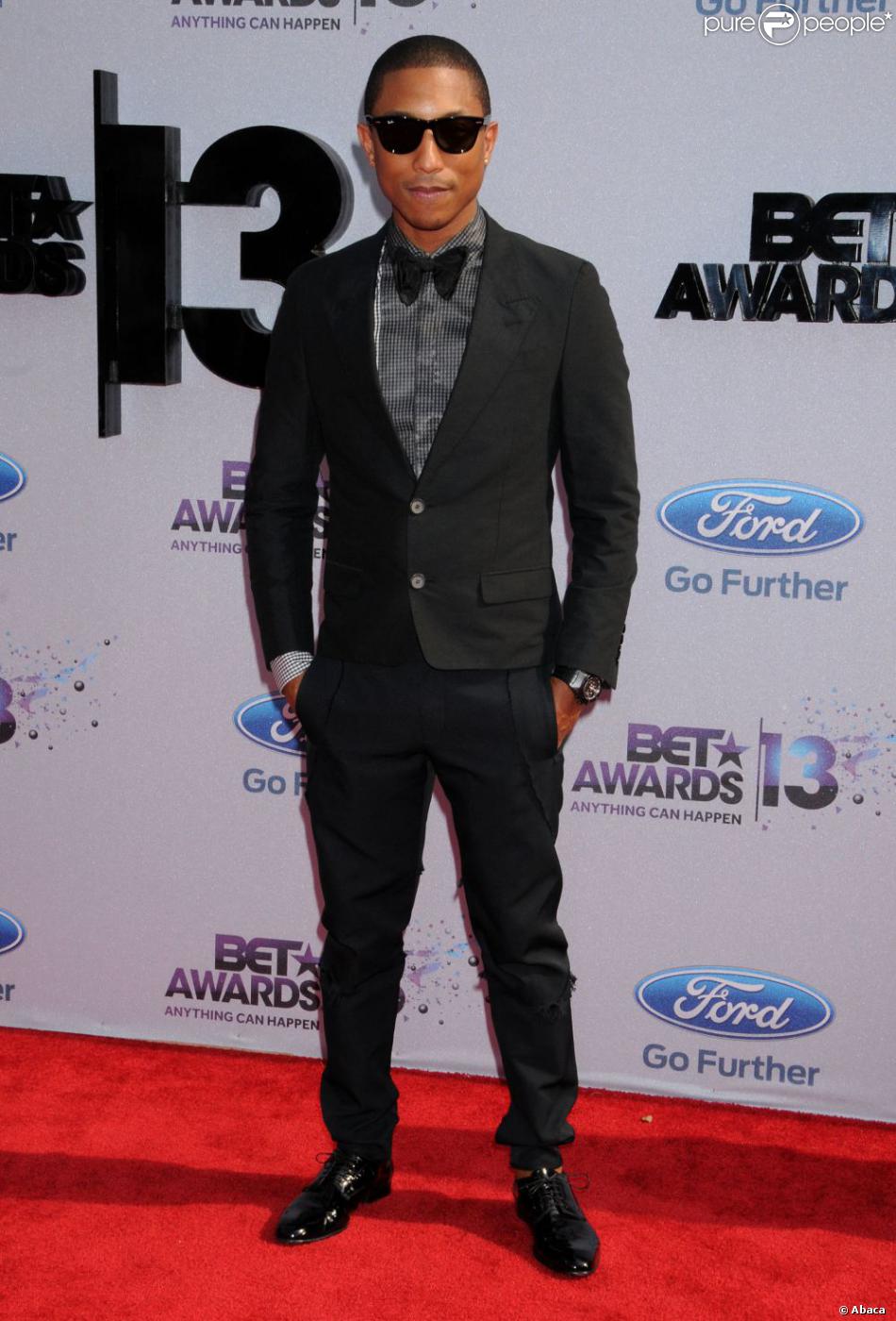 Pharrell Williams lors des BET Awards à Los Angeles. Le 30 juin 2013.