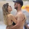 Wesley Sneijder et sa compagne Yolanthe Cabau en vacances a Ibiza le 21 juin 2013