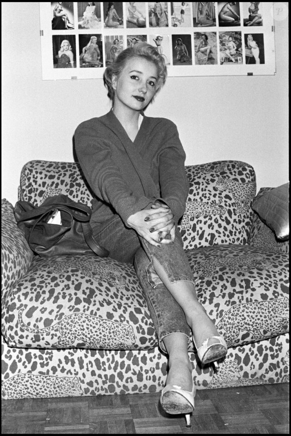 Photo d'archive de Pauline Lafont, fille de Bernadette en 1982