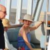 Woody Allen et sa femme Soon-Yi en vacances à Saint-Tropez le 28 juillet 2013.