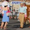 Woody Allen et sa femme Soon Yi sur le port à Saint-Tropez le 28 juillet 2013.