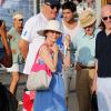 Woody Allen et sa femme Soon-Yi sur le port à Saint-Tropez le 28 juillet 2013.