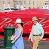 Woody Allen et sa femme Soon-Yi sur le port  à Saint-Tropez le 28 juillet 2013.