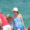 Woody Allen and his wife Soon-Yi arrivent à Saint-Tropez le 28 juillet 2013.