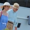 Woody Allen et sa femme Soon-Yi se rendent au club 55 à Saint-Tropez le 28 juillet 2013