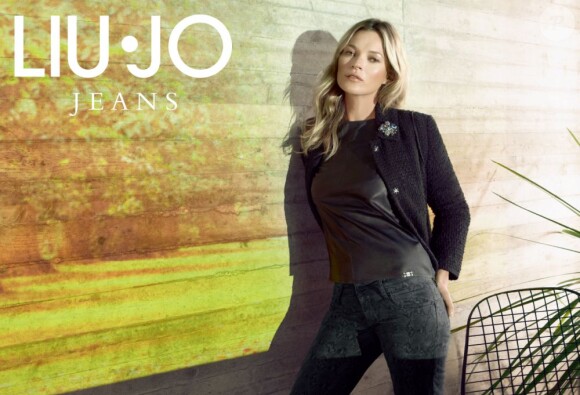 Kate Moss pose pour la campagne automne-hiver 2013-2014 de Liu Jo Jeans.