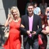 Le chanteur Michael Bublé et sa femme Luisana Lopilato, enceinte, ont organisé une baby shower à la Vancouver Art Gallery, le 28 juillet 2013.