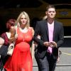 Michael Bublé et sa femme Luisana Lopilato, enceinte, ont organisé une baby shower à la Vancouver Art Gallery, le 28 juillet 2013.