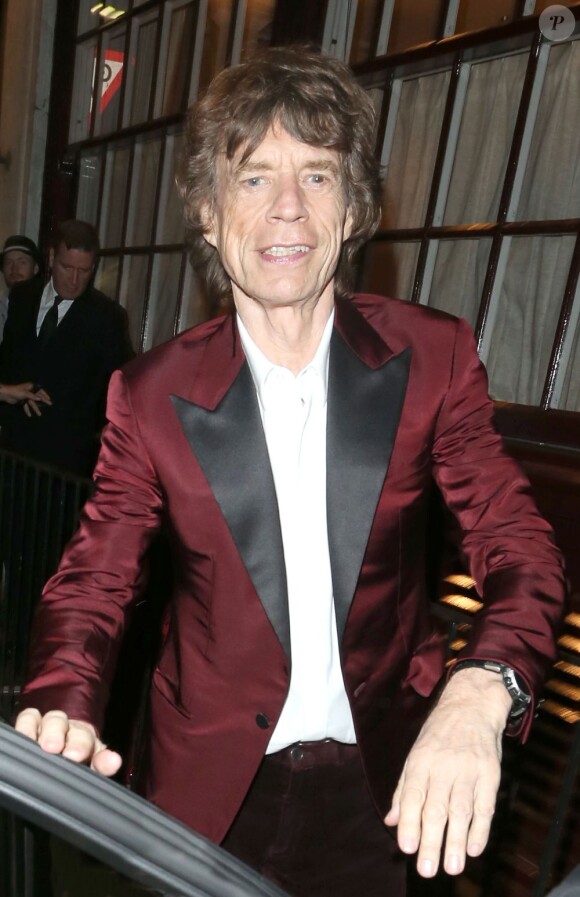 Mick Jagger fête son 70eme anniversaire à Londres, le 14 juillet 2013.
