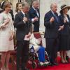 La famille royale de Belgique, menée par le roi Philippe et la reine Mathilde, s'est rassemblée en la cathédrale des Saints Michel-et-Gudule de Bruxelles le 31 juillet 2013 pour une messe à la mémoire du regretté roi Baudouin au 20e anniversaire de sa mort.