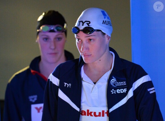 Camille Muffat lors de la finale du 200 m nage libre lors des mondiaux de Barcelone le 31 juillet 2013 au Palau Sant Jordi