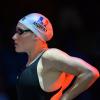 Camille Muffat lors de la finale du 200 m nage libre lors des mondiaux de Barcelone le 31 juillet 2013 au Palau Sant Jordi